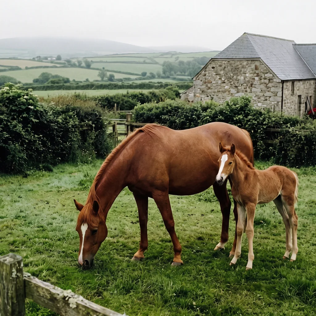 Élevage de chevaux au Centre équestre La Valade, Cublac